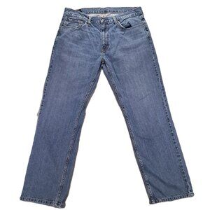Levis 559 Jean Mens 37x31, Tag 36x32 Blue Denim Distressed Relaxed Straight